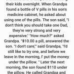Grandma and Grandpa were visiting their kids overnight