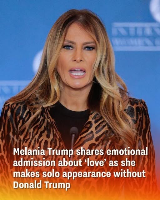Melania Delivers a Heartfelt Message About Love in Her First Solo Appearance