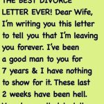 He Sent a Divorce Letter — But She Had the Last Word