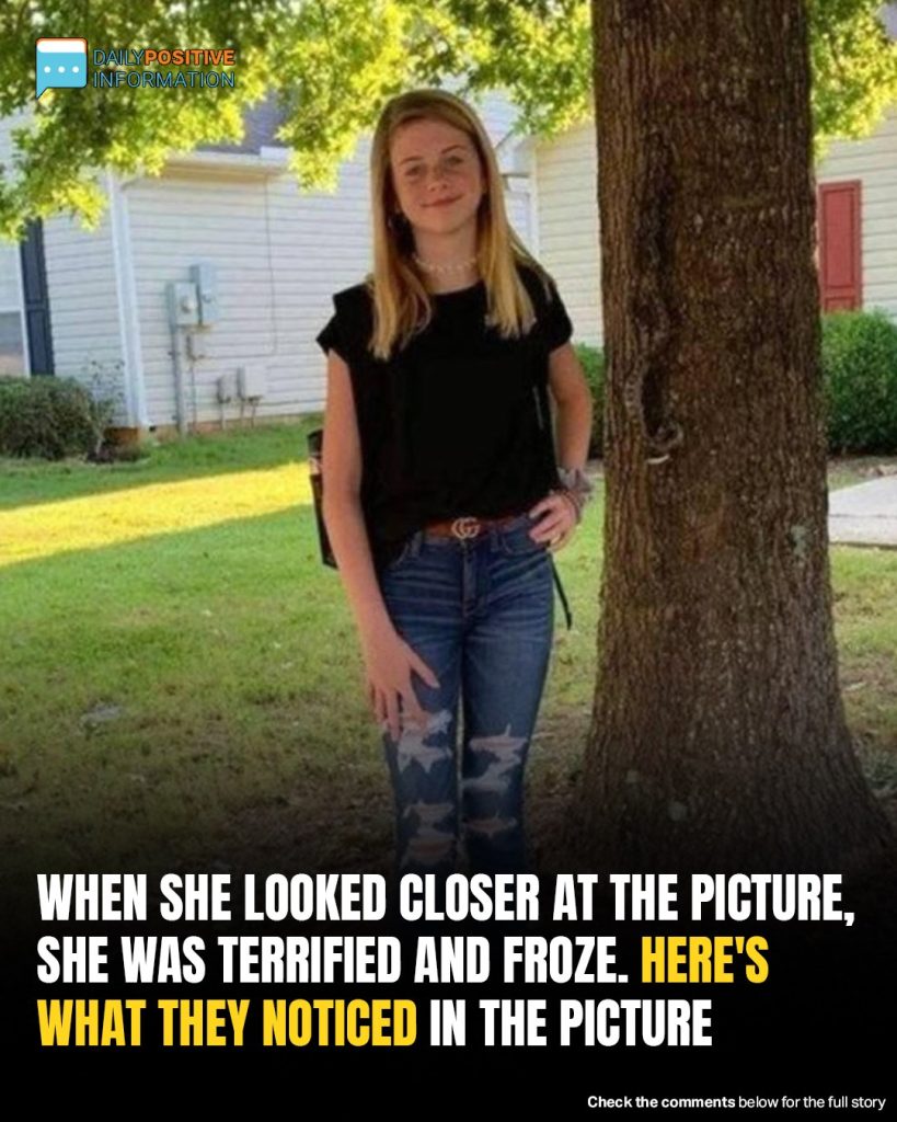 She Took A Photo Of Her Daughter, But When They Noticed Closer They Were Frozen