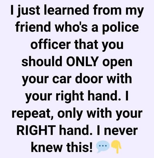 The Surprising Reason to Use Your Right Hand When Opening a Car Door