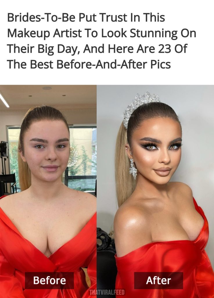 23 Gorgeous Before-And-After Bridal Looks From This Talented Makeup Artist