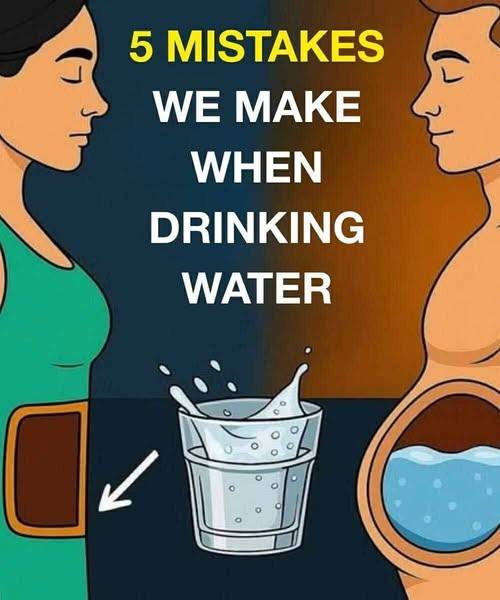 5 Mistakes We Make When Drinking Water