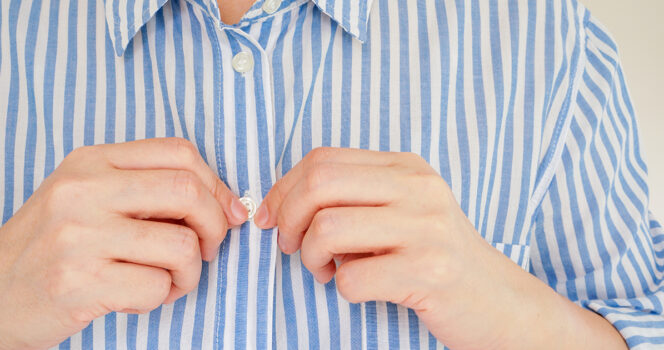 Tiny detail on shirt sets men apart from women