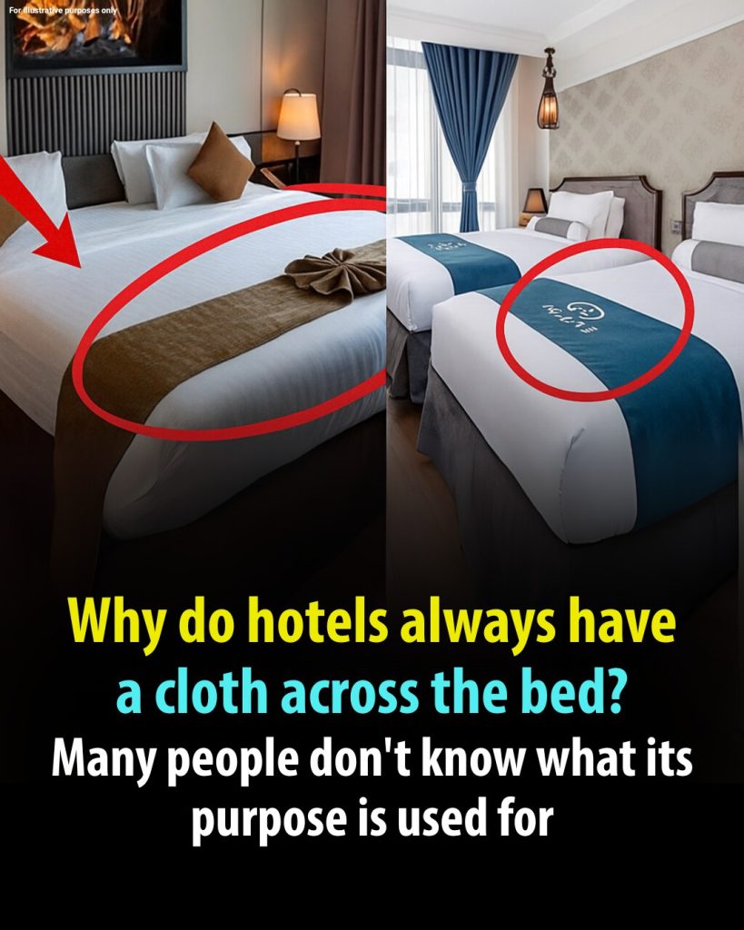 Why Do Hotels Always Have a Cloth Across the Bed? Many People Don’t Know Its Purpose