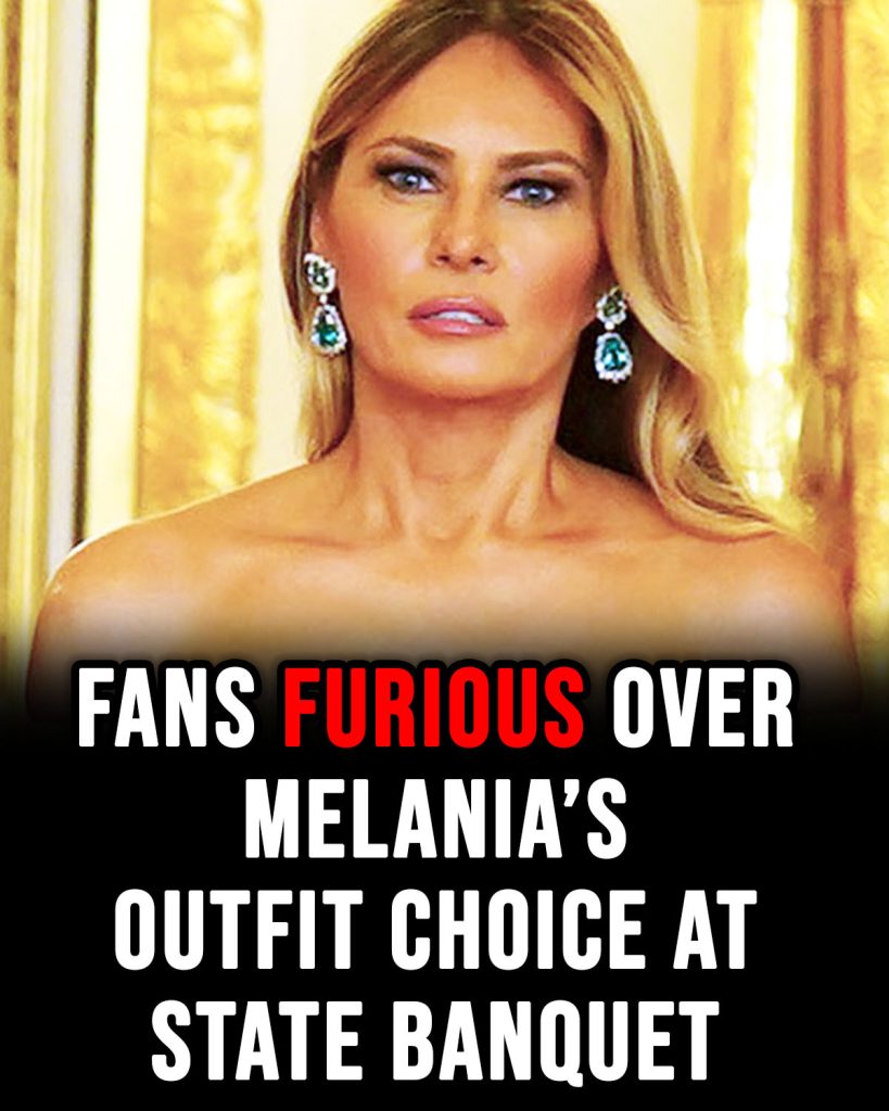 Melania Trump fans furious over outfit choice at state banquet