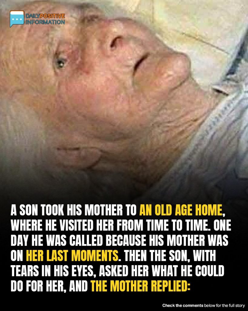 Son Took His Mother To A Nursing Home And Only Visited Her From Time To Time
