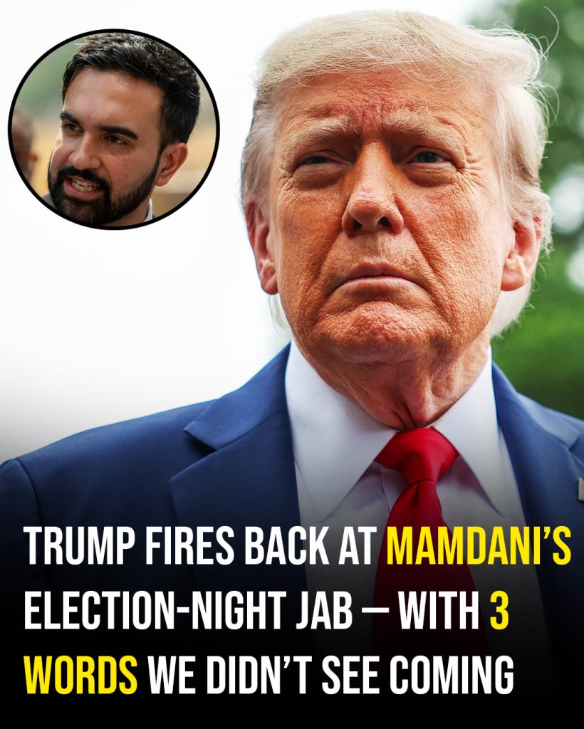 Trump finally responds to Mamdani’s election-night jabs